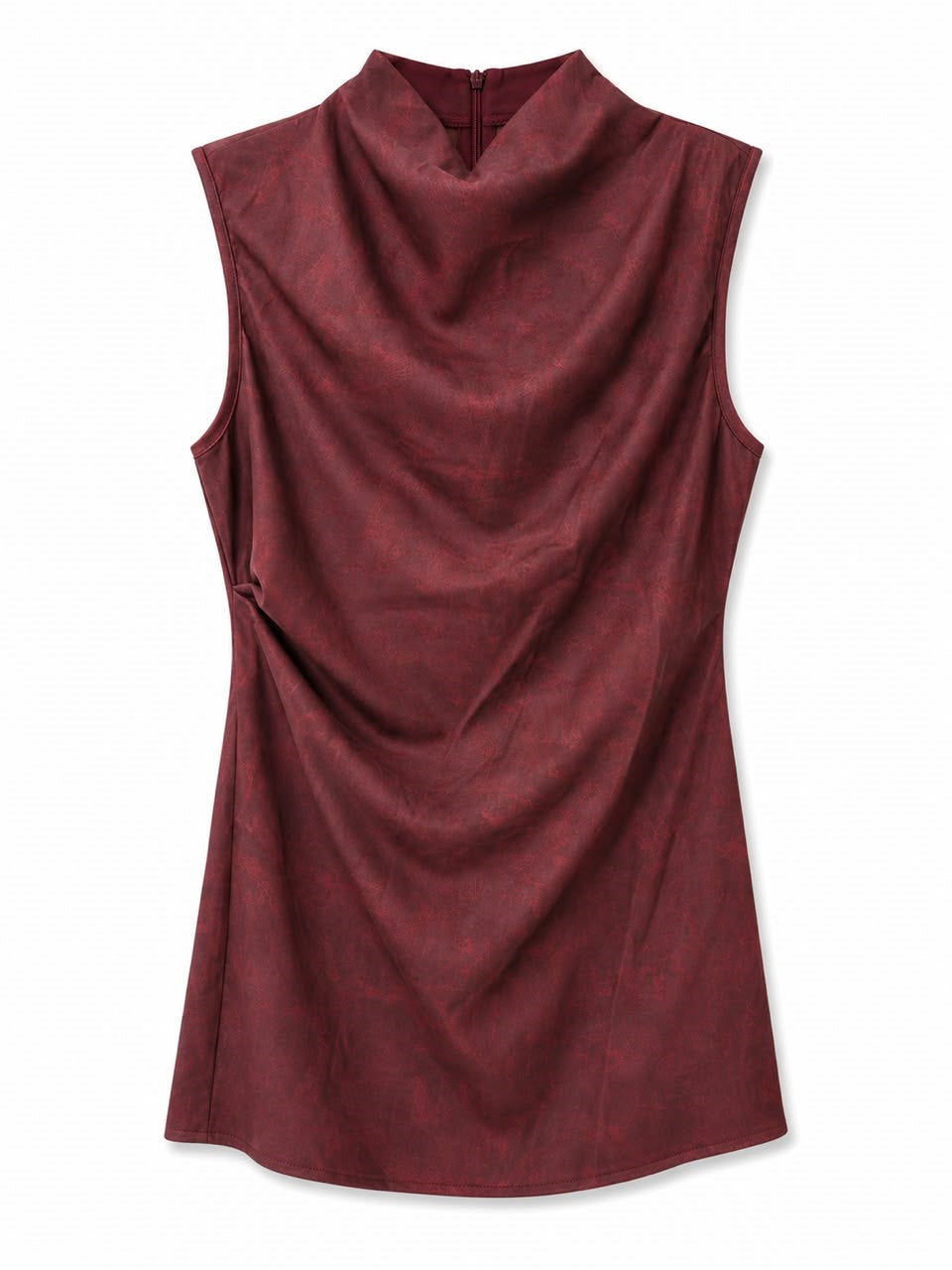 VESTIDO DAMAVINI PIEL VINO L
