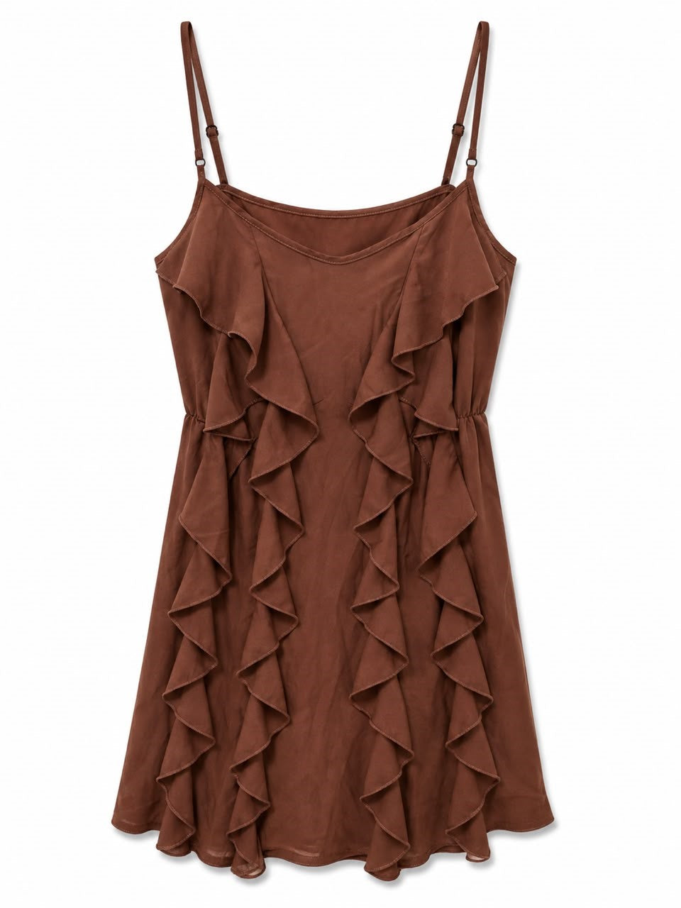VESTIDO DAMA HOLGADO CAFE M