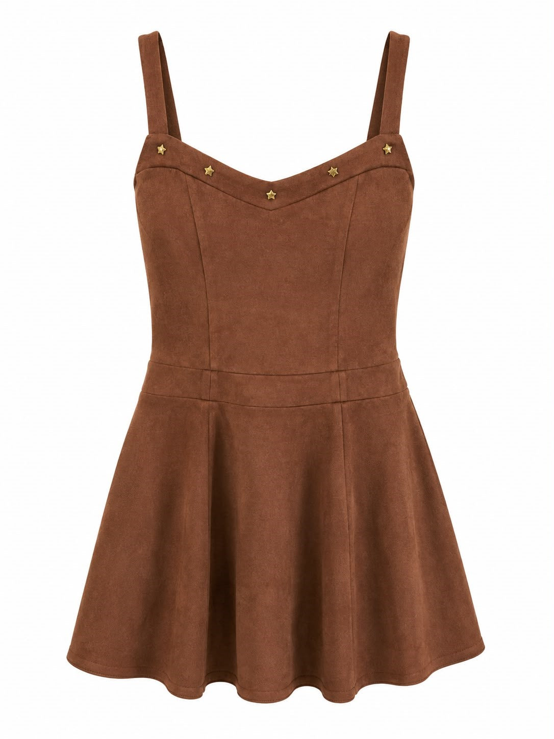 VESTIDO DAMA TERCIOPELO CAFE M