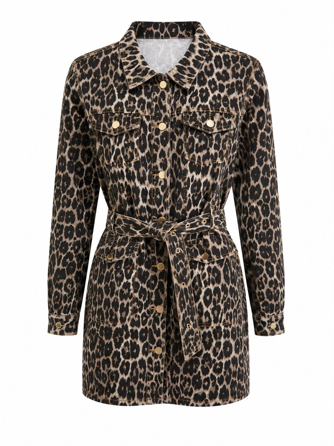 VESTIDO DAMA MANCHAS CAFE S