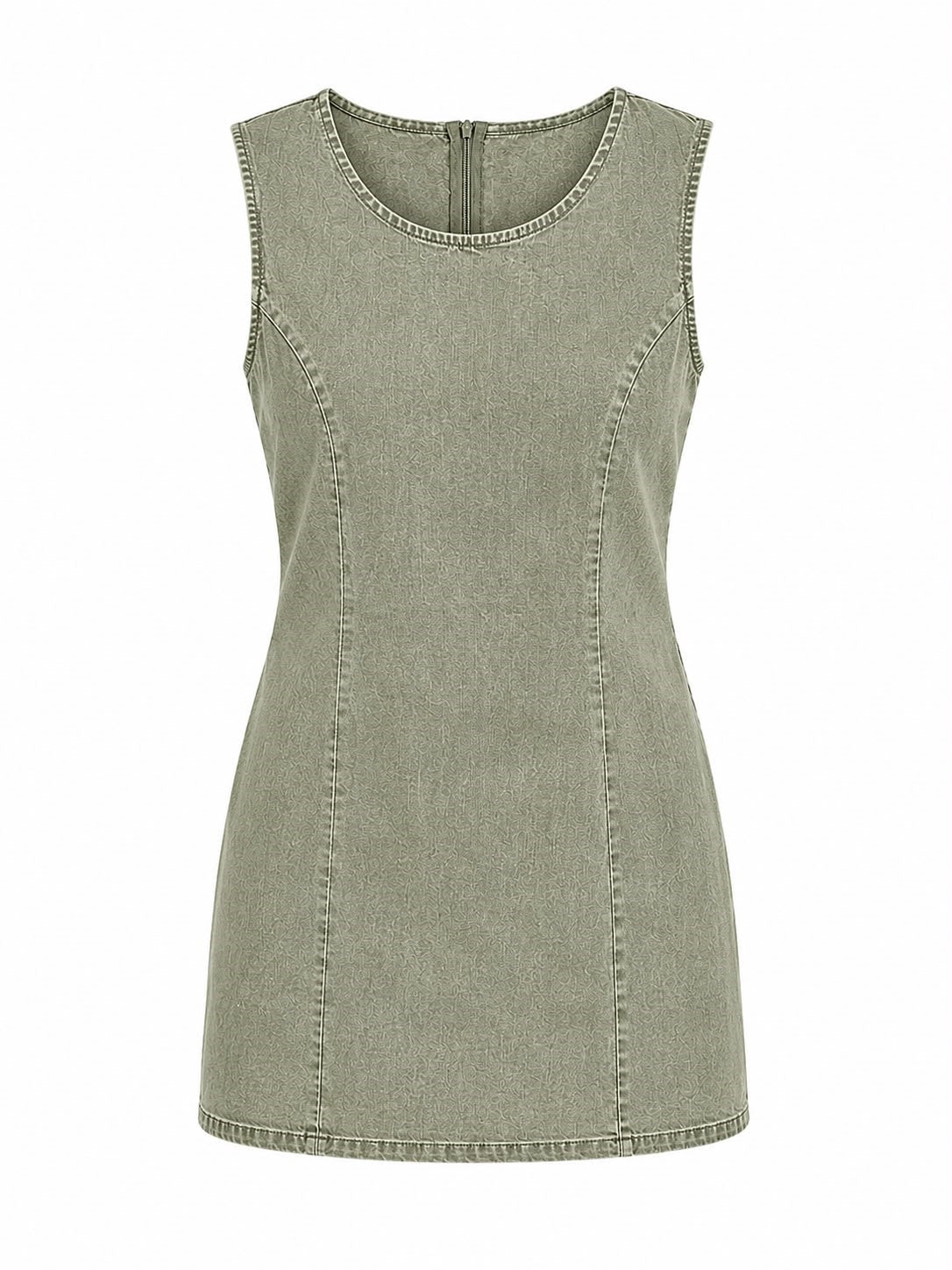 VESTIDO DAMA MEZCLILLA VERDE L