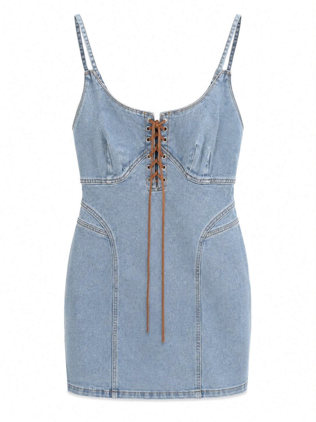 VESTIDO DAMA BORDADO COGNAC S