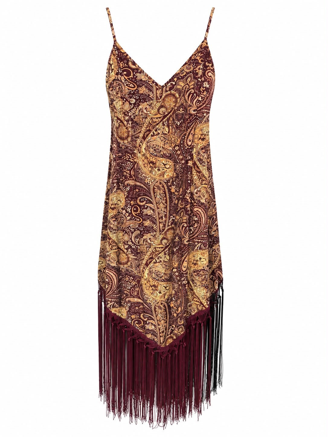 VESTIDO DAMA BARBAS ROJO S