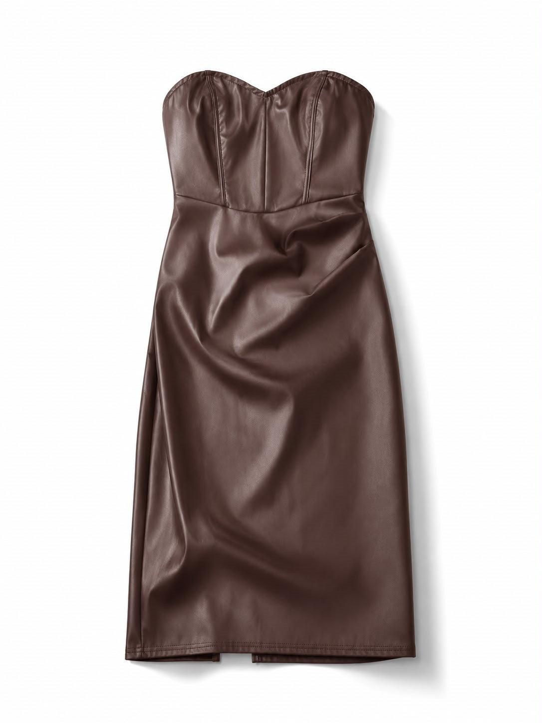 VESTIDO DAMA VINI PIEL CAFE M