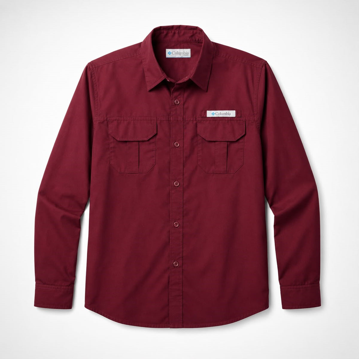 CAMISA NIÑO COLUMBIA GUINDA 16