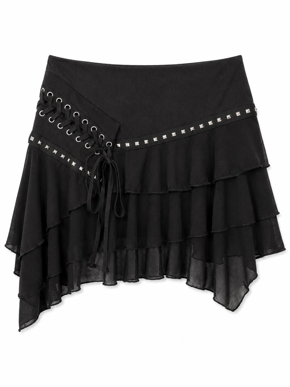 FALDA DAMA HOLANES NEGRA L