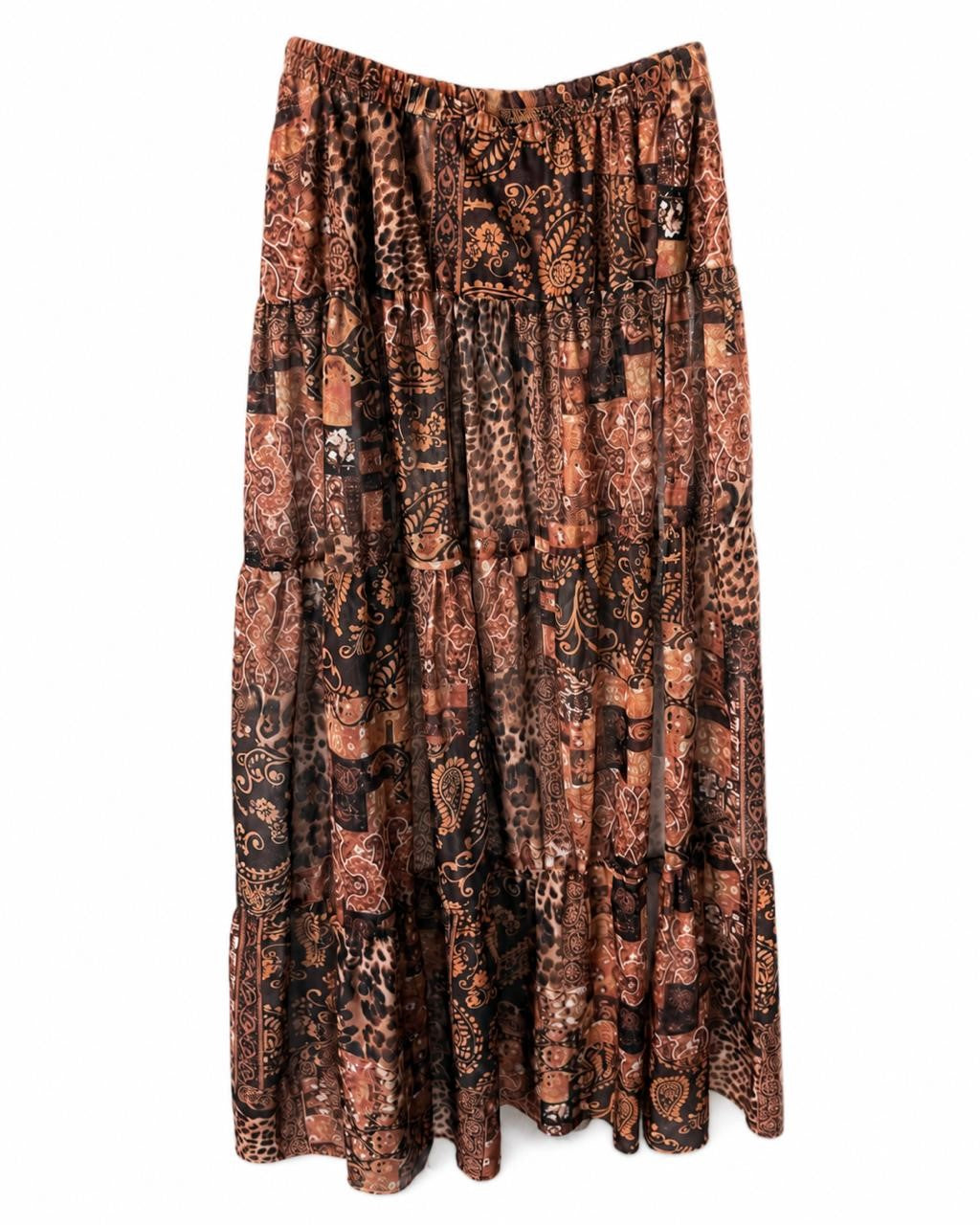 FALDA DAMA VERANO LARGA CAFE S