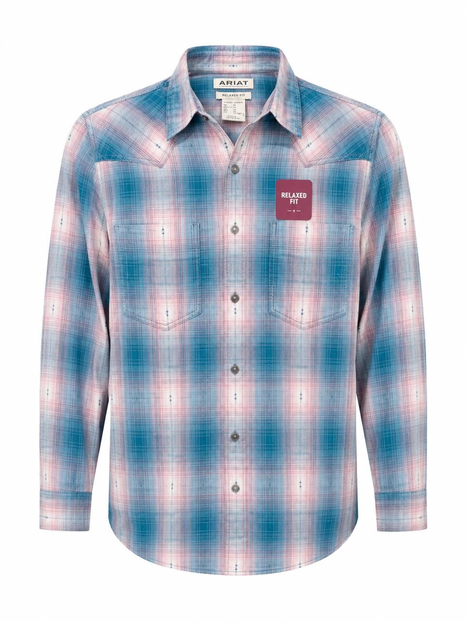 CAMISA DAMA ARIAT ORIG AZUL M