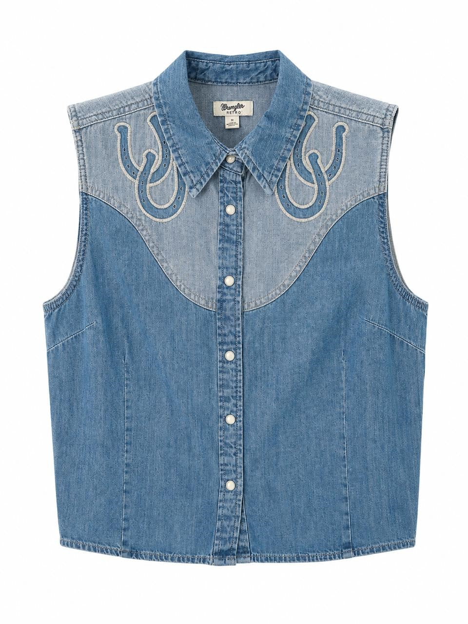 CAMISA DAMA S/MANGAS WRANGLER MEZC M
