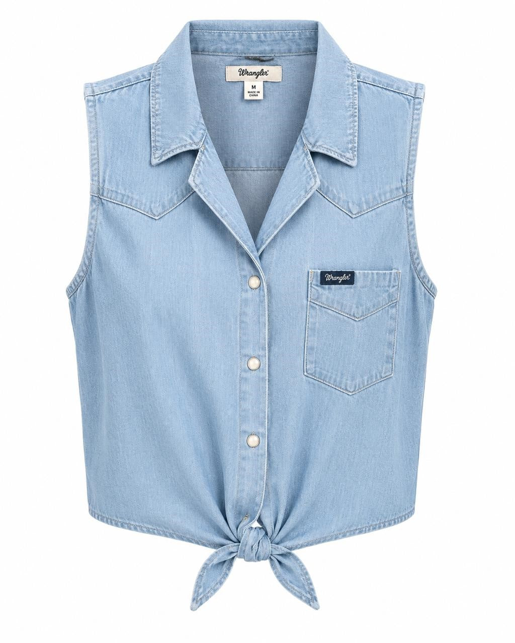 CAMISA DAMA S/MANGAS WRANGLER MEZC S
