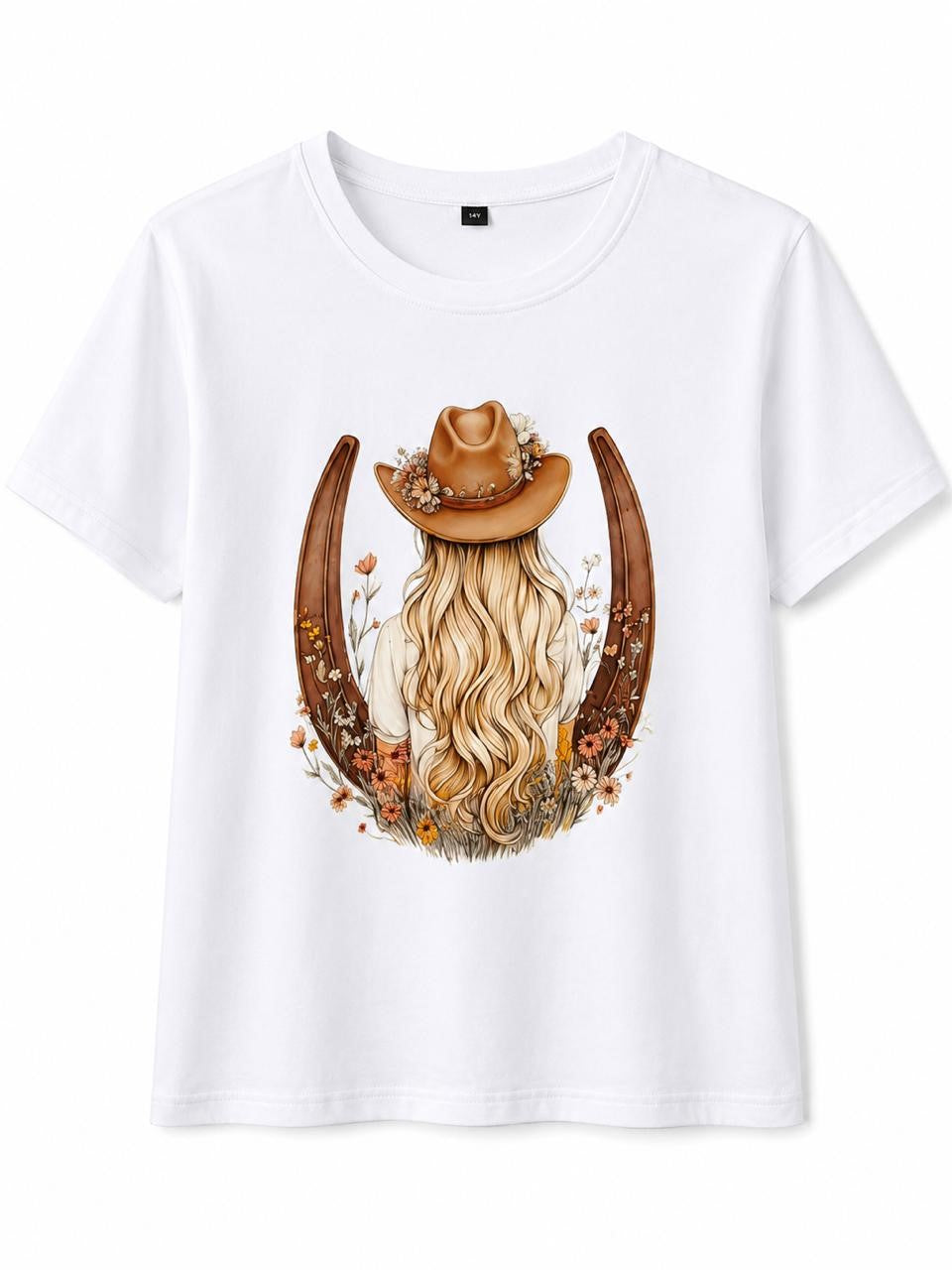 BLUSA ESTAMPADA NIÑA BLANCA
