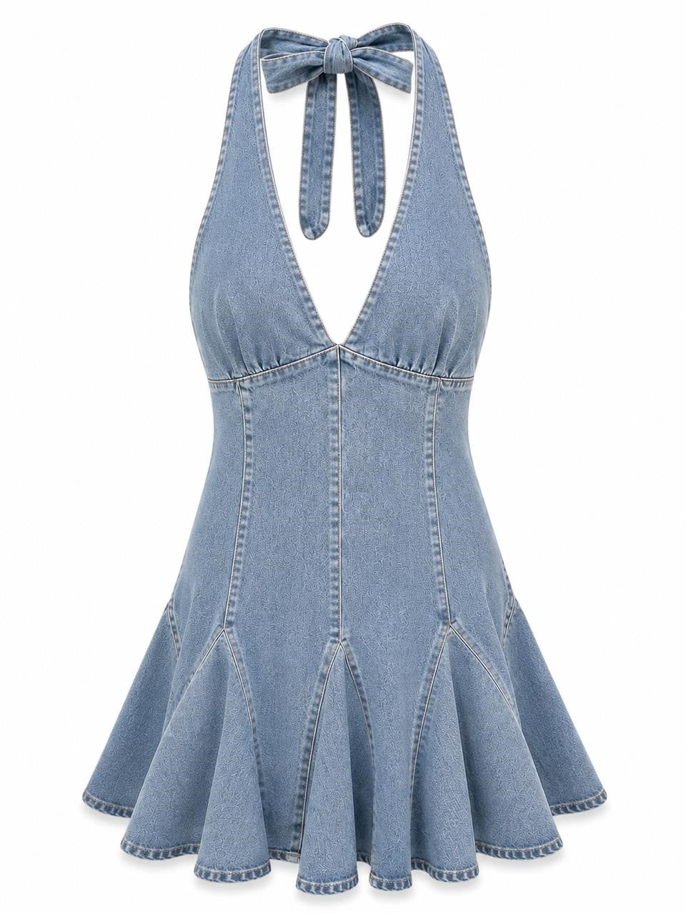 VESTIDO DAMA SIN MANGAS MEZCLILLA AZUL S