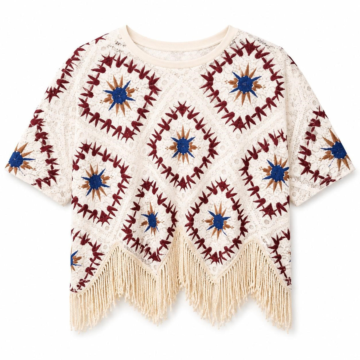 BLUSA DAMA ESTAMPADO GEOMETRICO  3XL