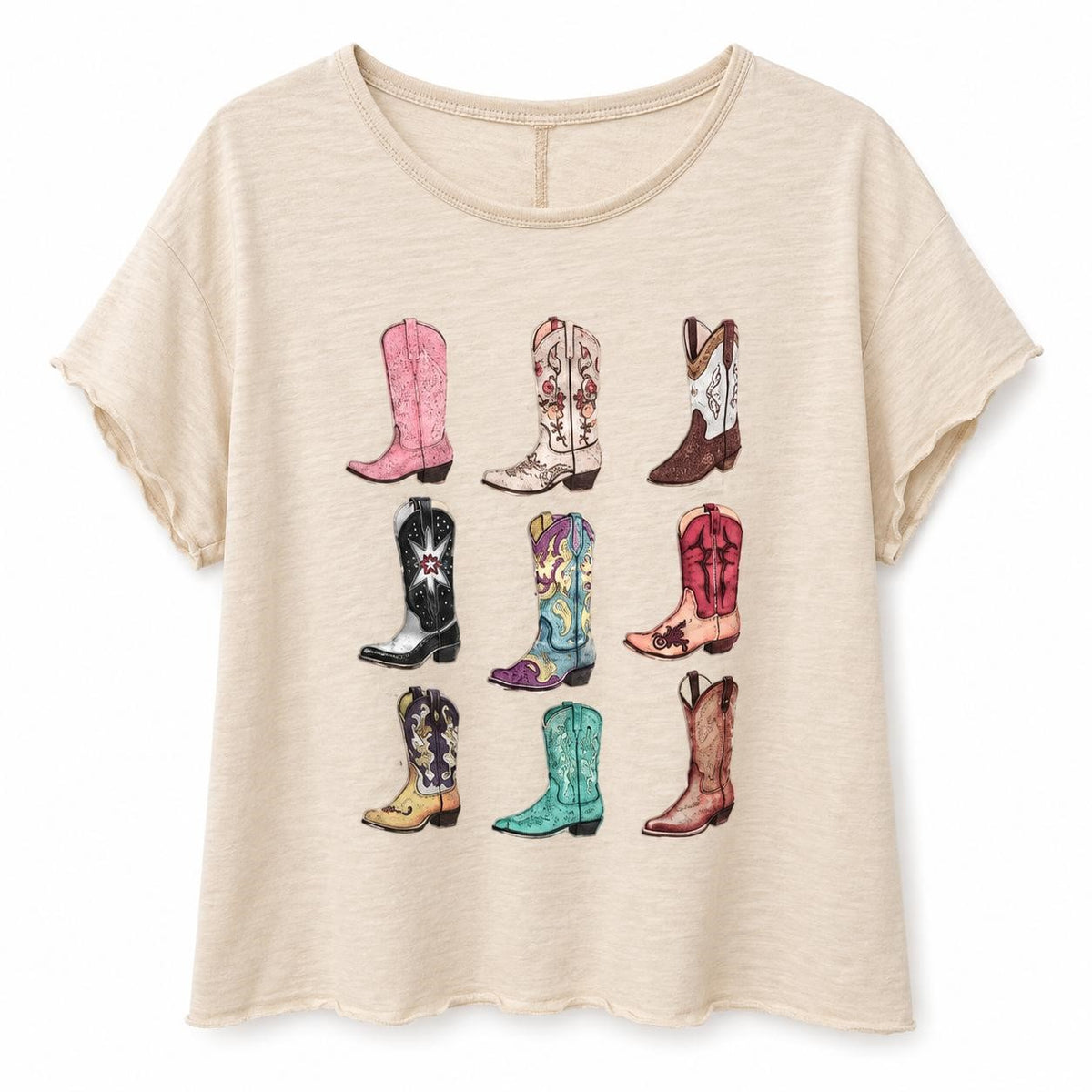 BLUSA DAMA LA 9 BOTAS BEIGE 1XL
