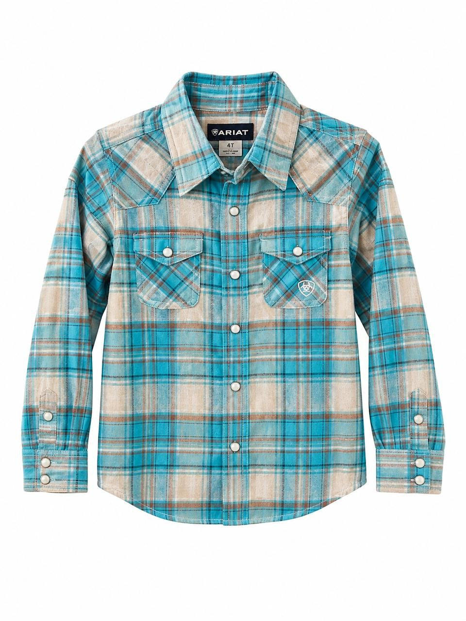 CAMISA ARIAT NIÑA ORIG AZUL 7