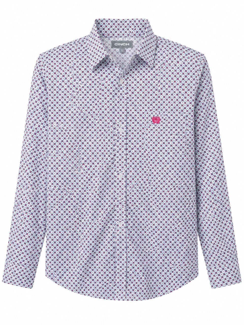 CAMISA DAMA CINCH ROMBOS ROSA XS