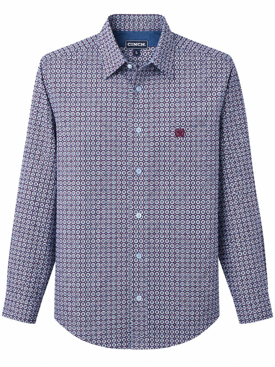 CAMISA DAMA CINCH FLORES GRIS
