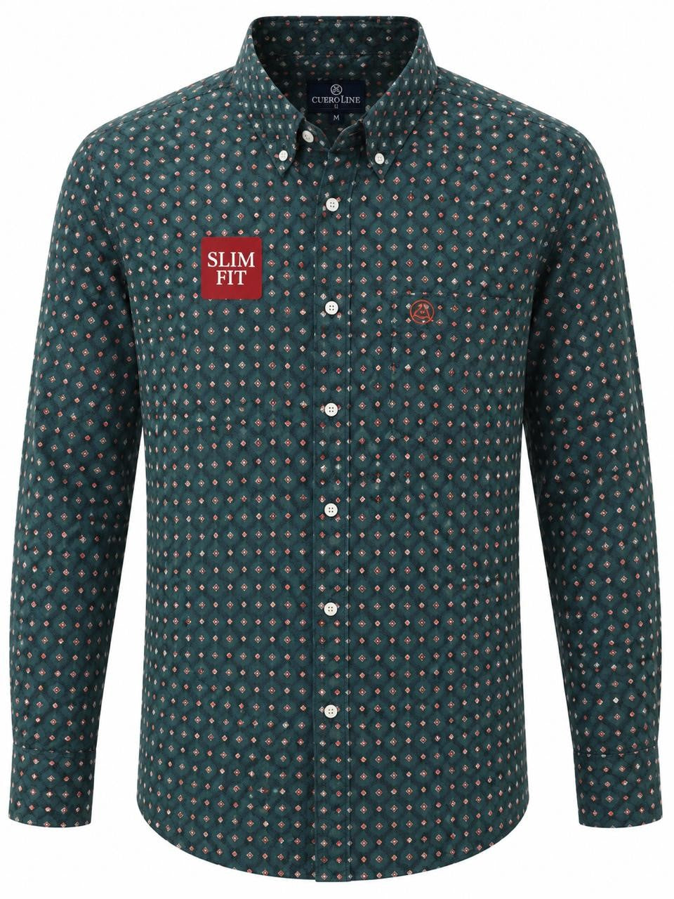 CAMISA CABALLERO FLOR VERDE XL