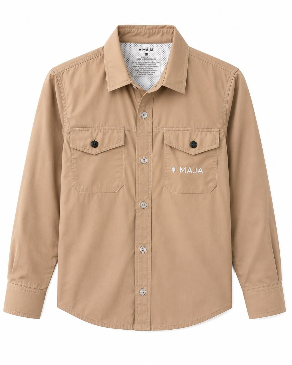CAMISA NIÑO MAJA BEIGE 8