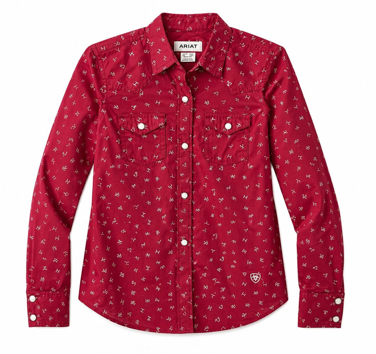 CAMISA NIÑO ARIAT ORIG ROJA 7