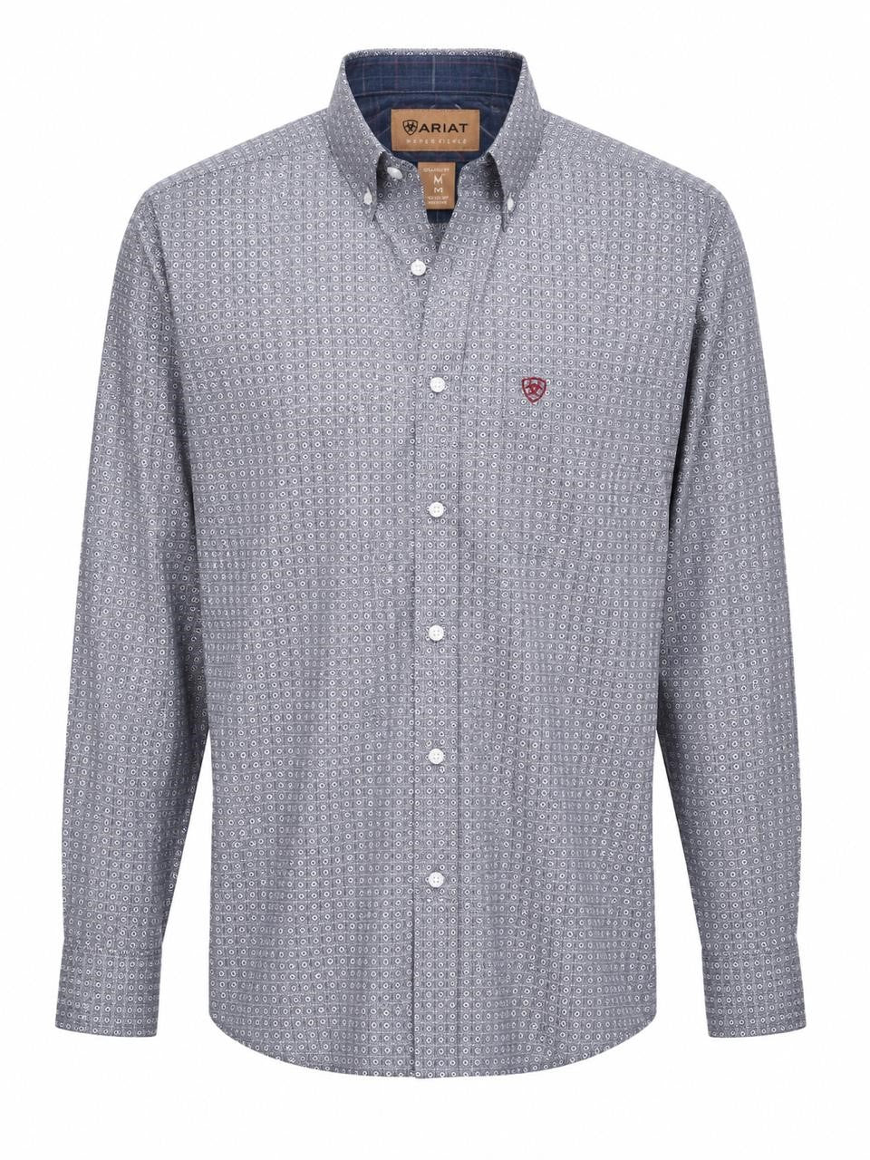 CAMISA ARIAT ORIG CAB GRIS OBSCURO S