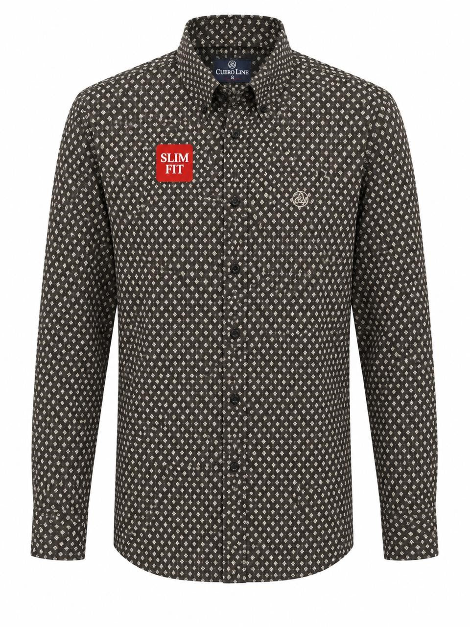 CAMISA CUERO LINE CABALERO CAFE XL