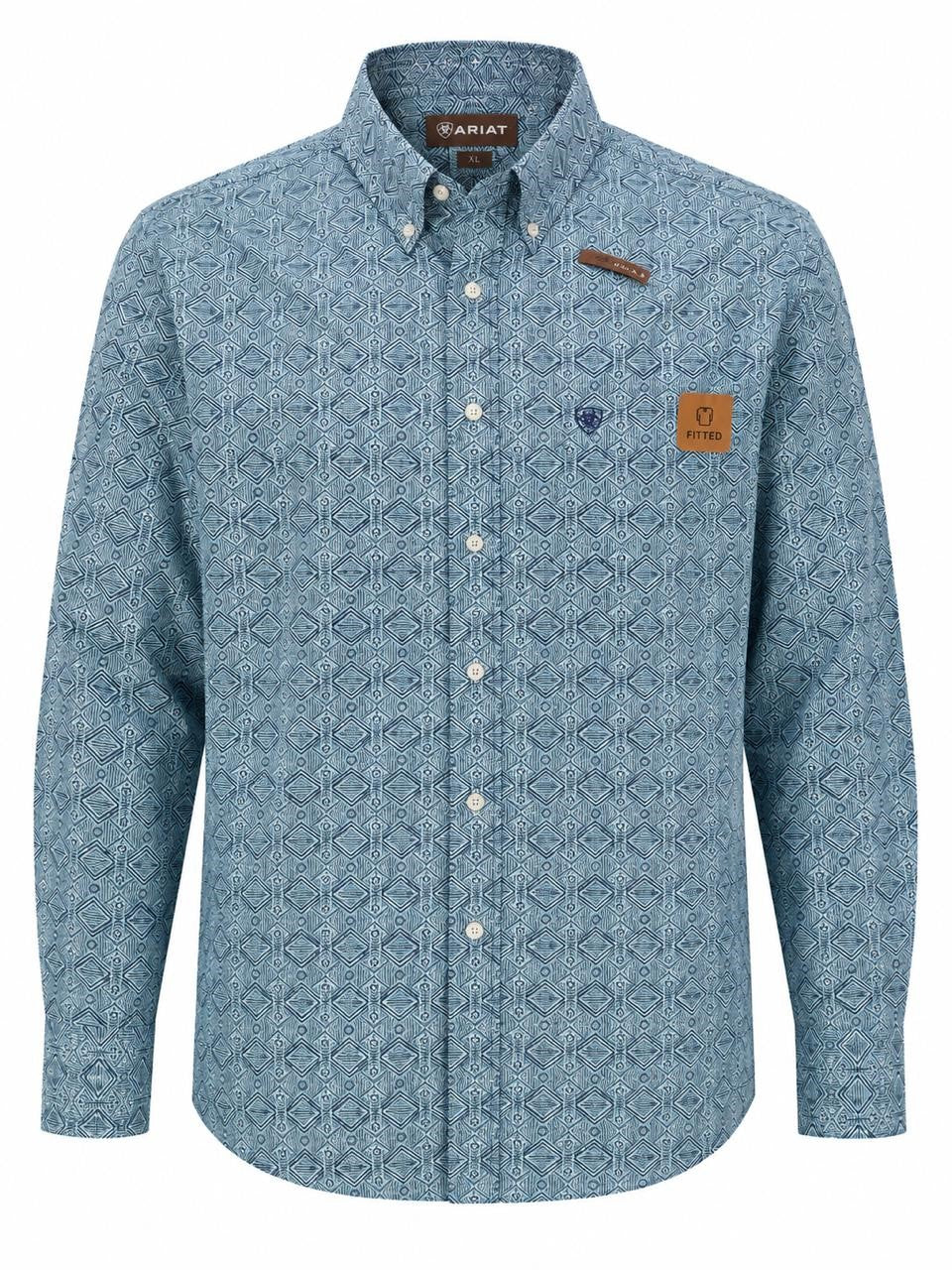 CAMISA ARIAT ORIG CAB AZUL XL