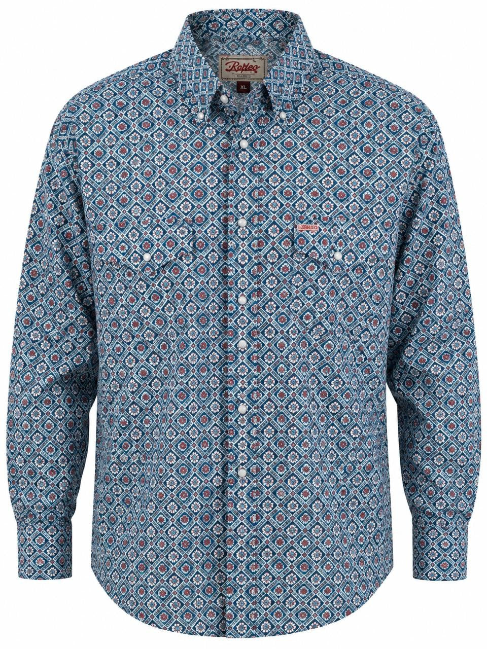 CAMISA CABALLERO RAFTER ROMBO AZUL M