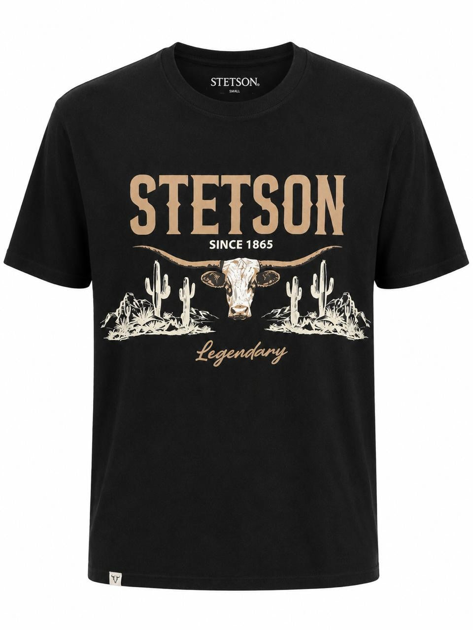 PLAYERA STETSON LEGENDARY CAB NEGRA L