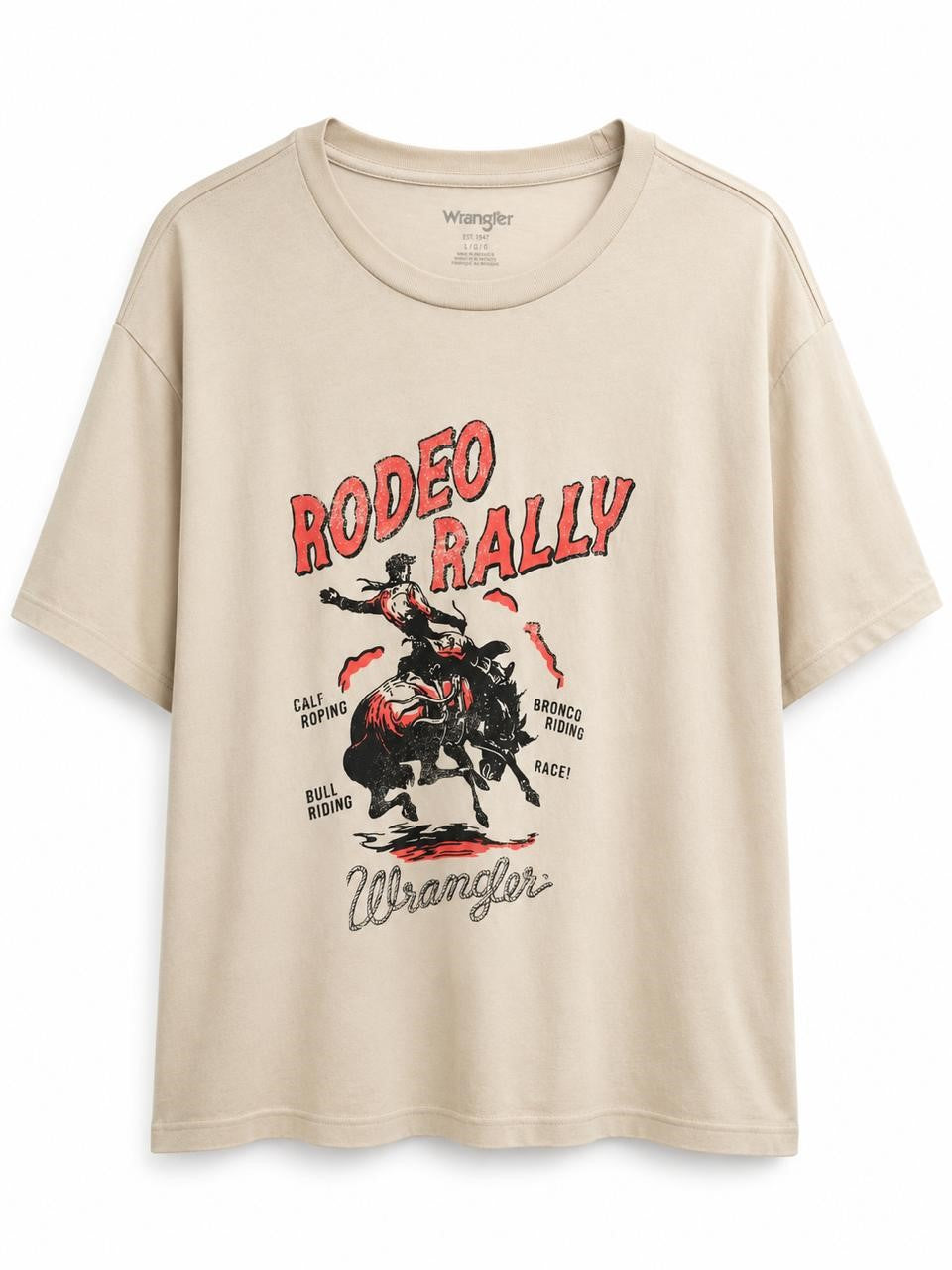PLAYERA WRANGLER CAB CREMA G