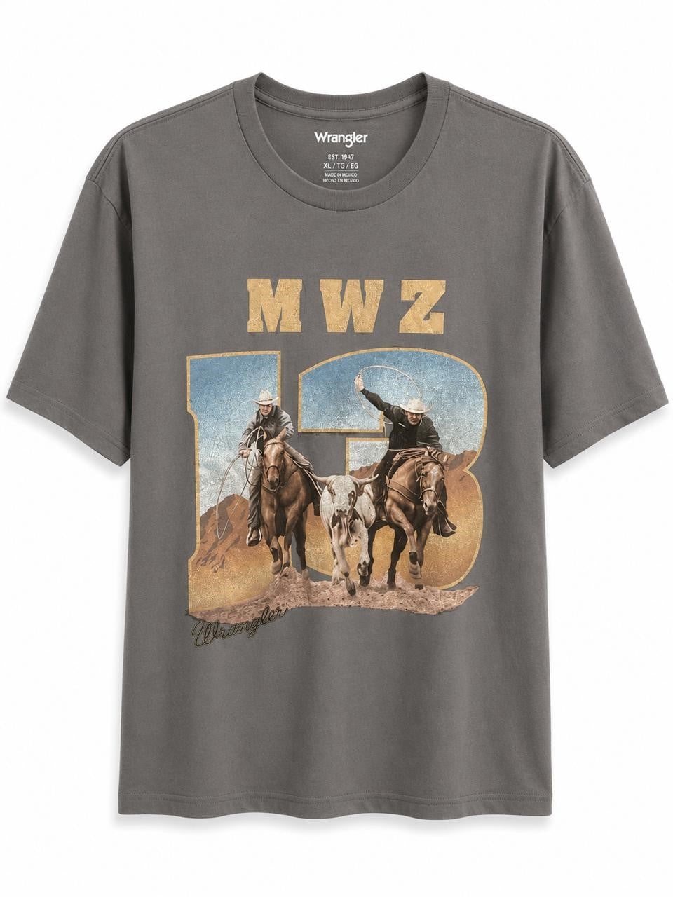 PLAYERA WRANGLER CAB GRIS MWZ XL