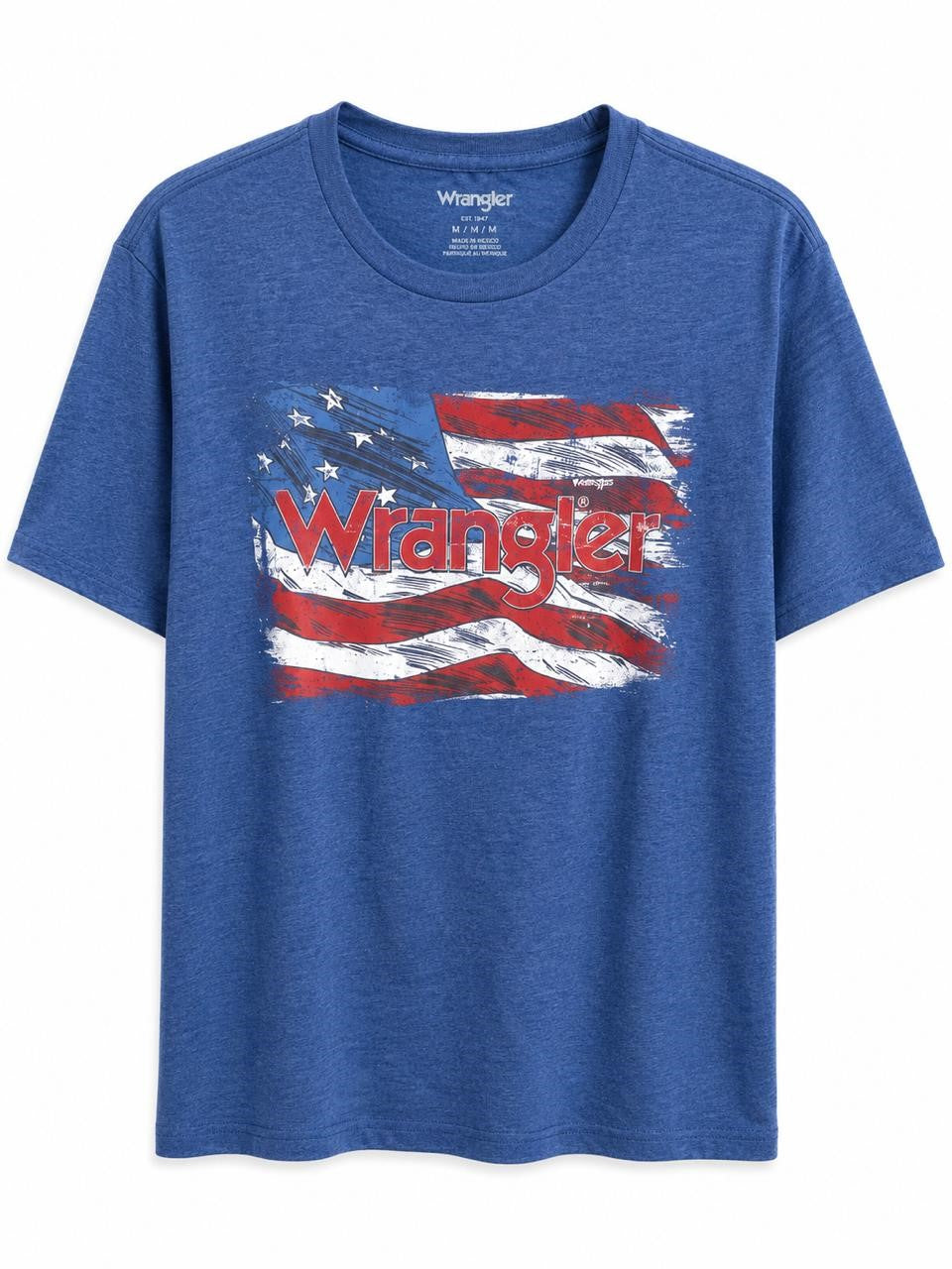 PLAYERA WRANGLER CAB AZUL S