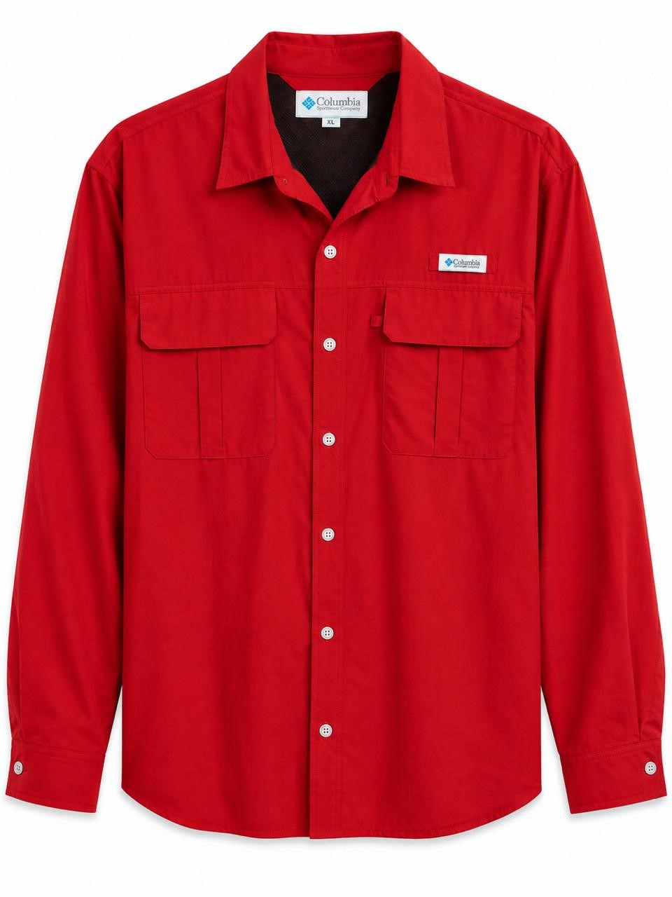 CAMISA CABALLERO COLUMBIA ROJA G