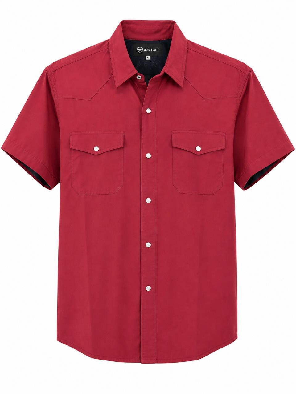 CAMISA CABALLERO ARIAT GUINDA CH